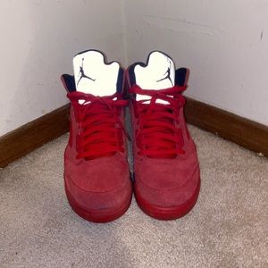 Jordan 5 Red Suede